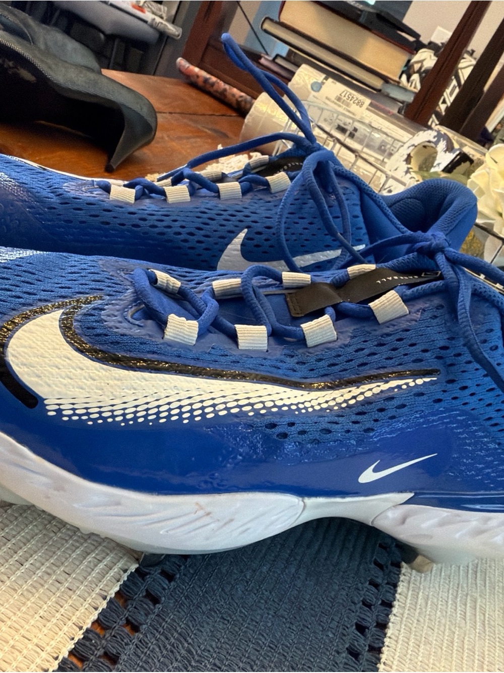 Nike Blue, White & Black react baseball cleats - Picture 4 of 7